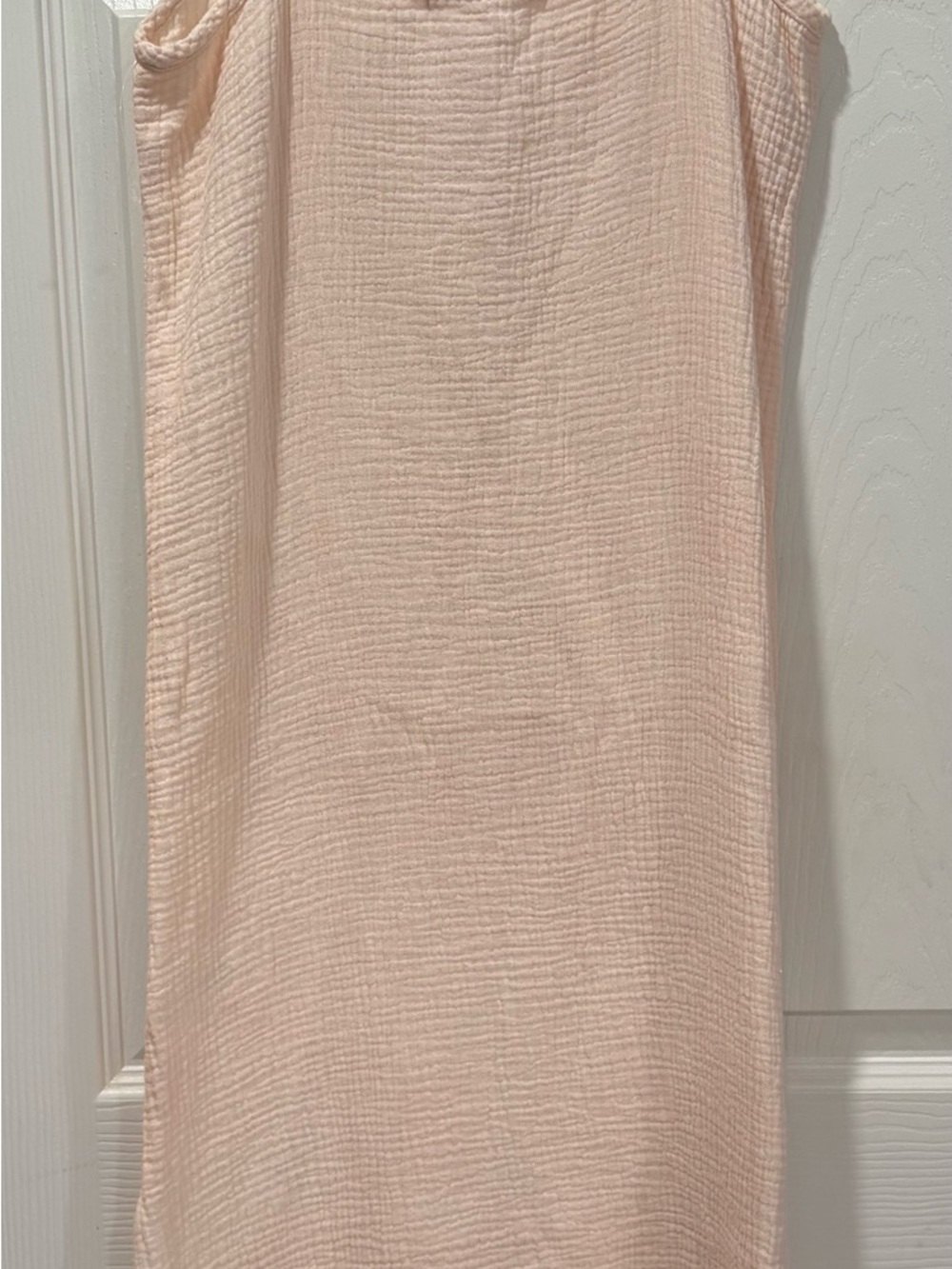 NWT Self Contrast Midi Dress Blush Pink - Picture 5 of 7